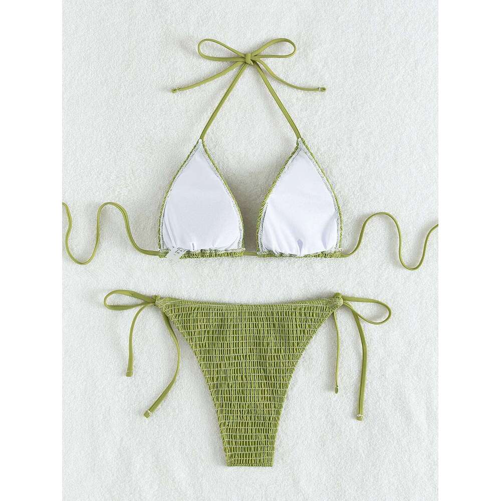 Hanging neck sexy bikini swimsuit XJ260206