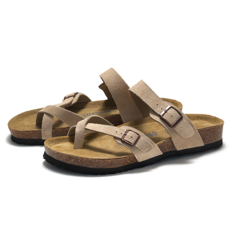 ORFISOCK 2026 Hot Summer Classic Designer Slippers Leather High Quality Ventilate Outdoor Beach Sandals for Men and Women