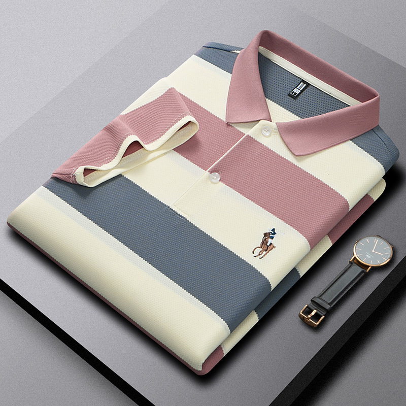 Luxury Brand Designer Clothes Ali Direct Supply Short Sleeve Polo Shirt Simple Turn-Down Collar Design Wrinkle-Resistant Non-Pilling Daily Commuting O