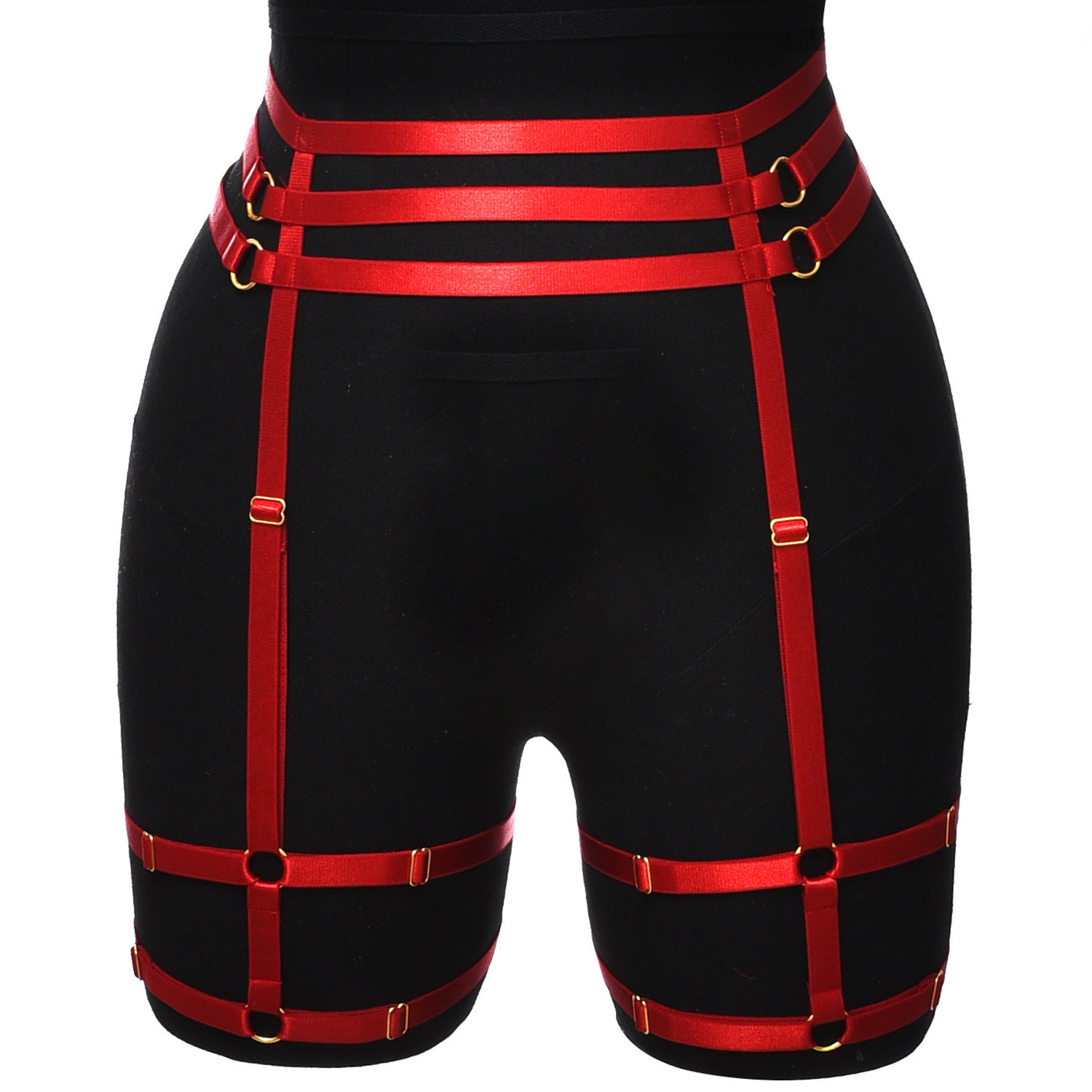 Suspenders Thigh Bands Sword Belt Harajuku Handmade Harness Goth Garter Belt Lingerie Stockings With Belt for Sex Leg Festival Clothing 230921