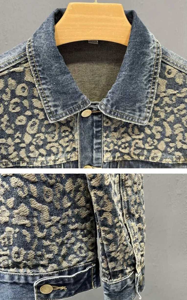 New Mens Trendy Cool Denim Jacket Korean Style Design Top Spring Autumn Personality Fashion Patchwork Coat M260309