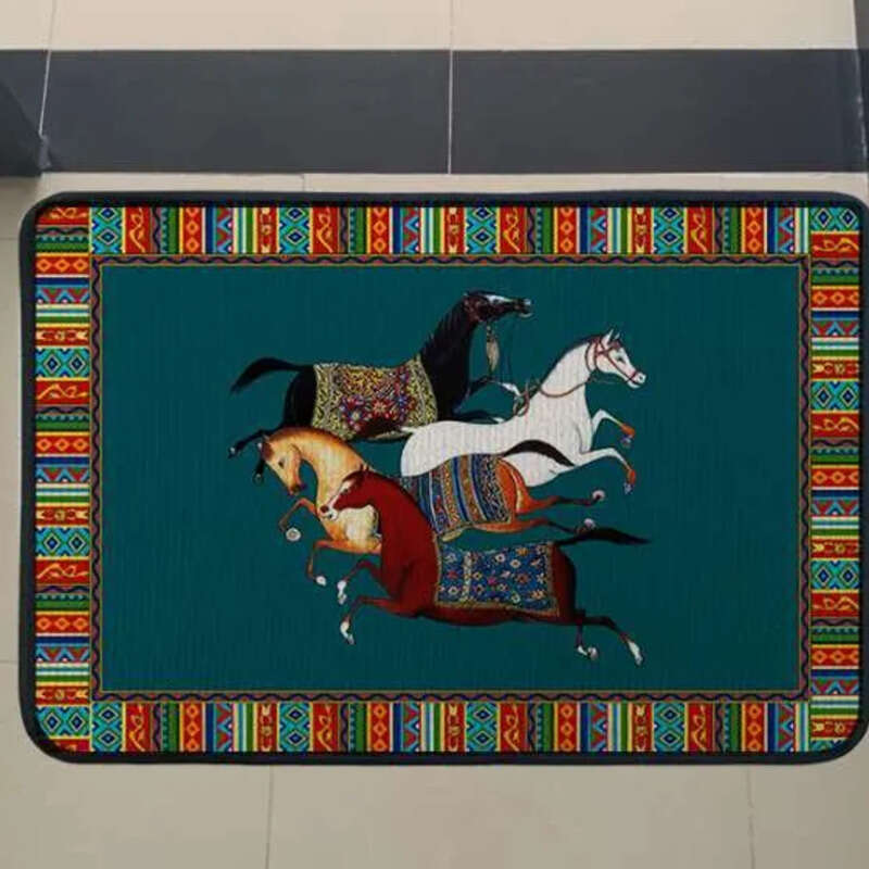 Jungle Horse Sofa Carpet Equator Doormat Living Room Bedroom Bedside Rug Floor Entrance Door Mat