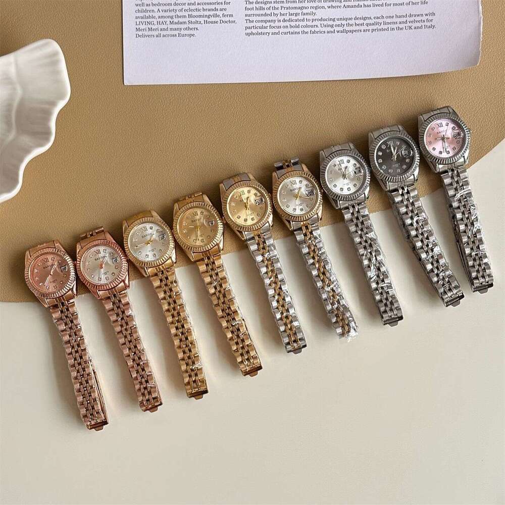 Sliver Round Dial Women's with Calendar, Steel Design Strap, Vintage Style, Simple and Elegant Ladies' Quartz Watch