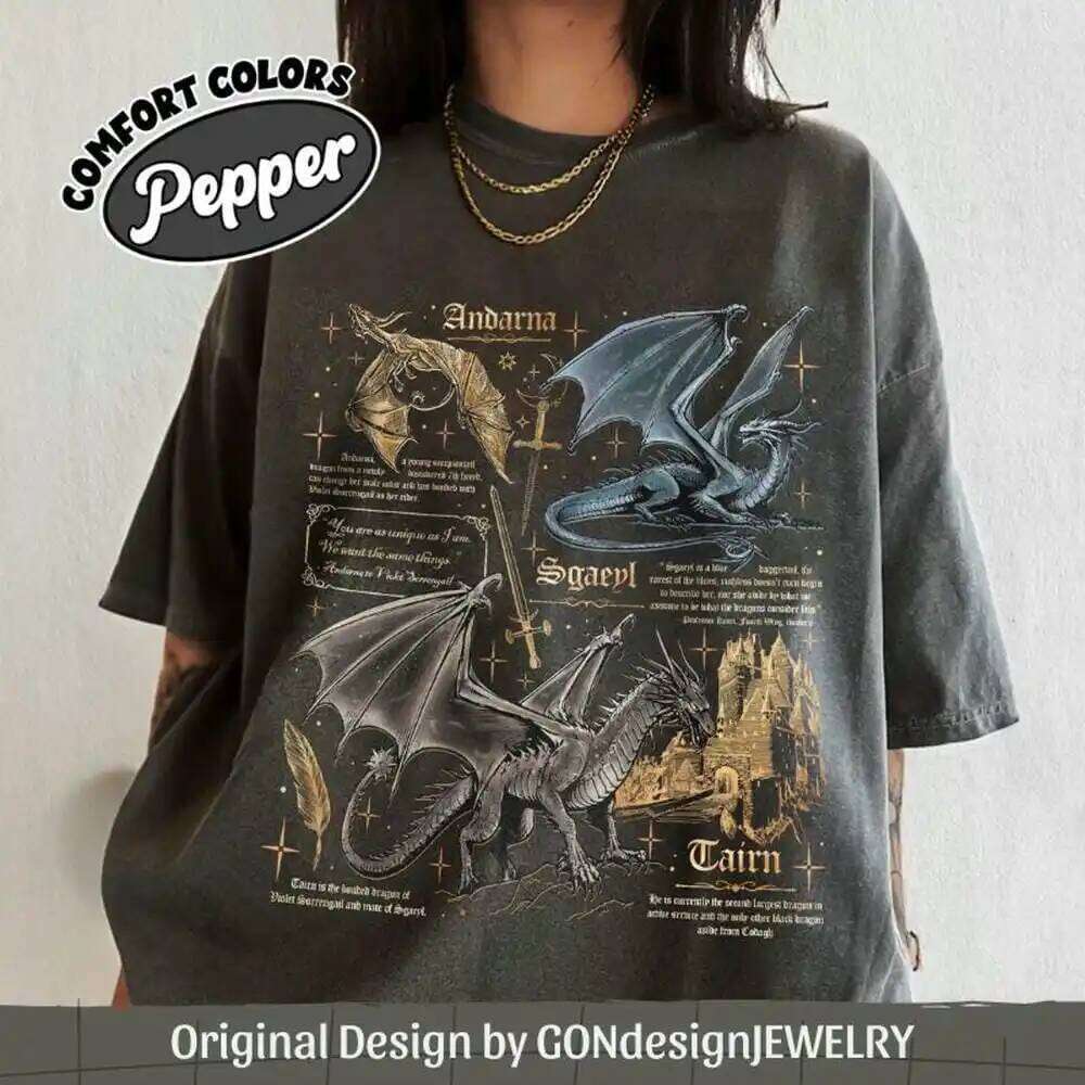 Women Retro Fourth Wing Dragon Comfort Basgiath War College Shirt Bookish Gift for Readers Funny Sweatshirt Streetwear XJ260306