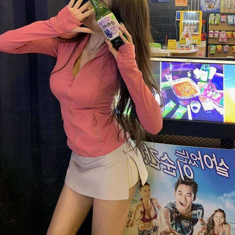 Gidyq Women Sexy Mini Summer Korean Fashion Female Slim Slit Skirts Y2K Casual All Match Student A Line Skirt New XJ260309