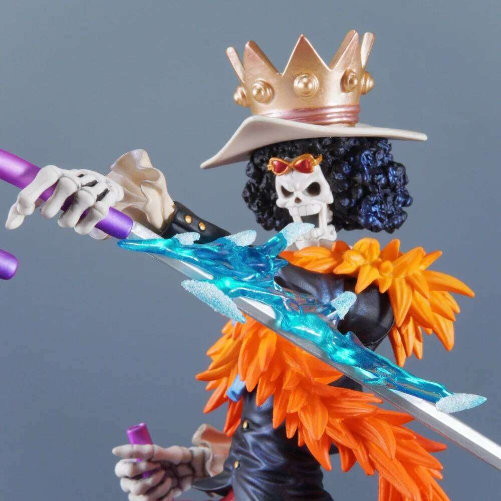 33cm/12.99in Anime ONE PIECE Figure Brook Action Figures Pvc Burukku Statue Desktop Ornamen Collection Model Toys Gifts C260309 - view 7