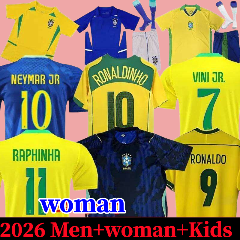 NEW 2026 The World Cup Brazil Soccer Jersey Camiseta de futbol PAQUETA RAPHINHA football shirt maillots MARQUINHOS VINI JR brasil RICHARLISON MEN KIDS WOMAN