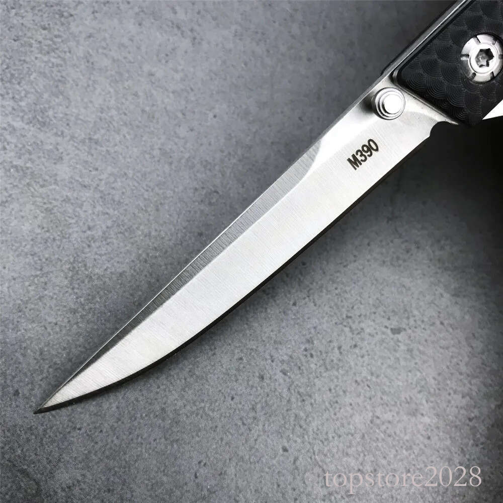 Wholesale M390 Lightweight Folding 3.14 in Blade Black Nylon HandleOutdoor pocket knife Tactical EDC Pocket Knife Hunting Rescue Survival Tool 3300 53