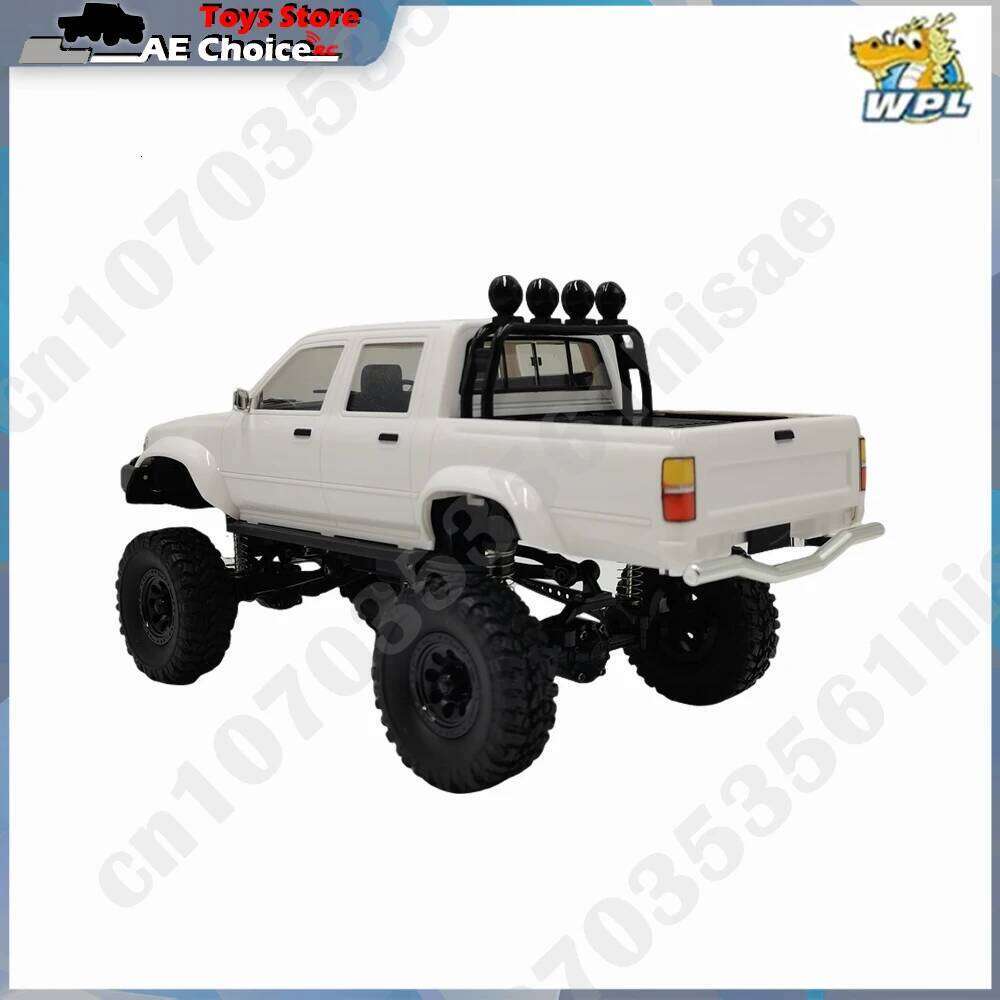 New WPL C64-1 RC Car 1:16 Hailax 2.4G 4WD Remote Control Pick-up Truck Controllable LED Light Electric Toy Off-Road Vehicle Mode C260306