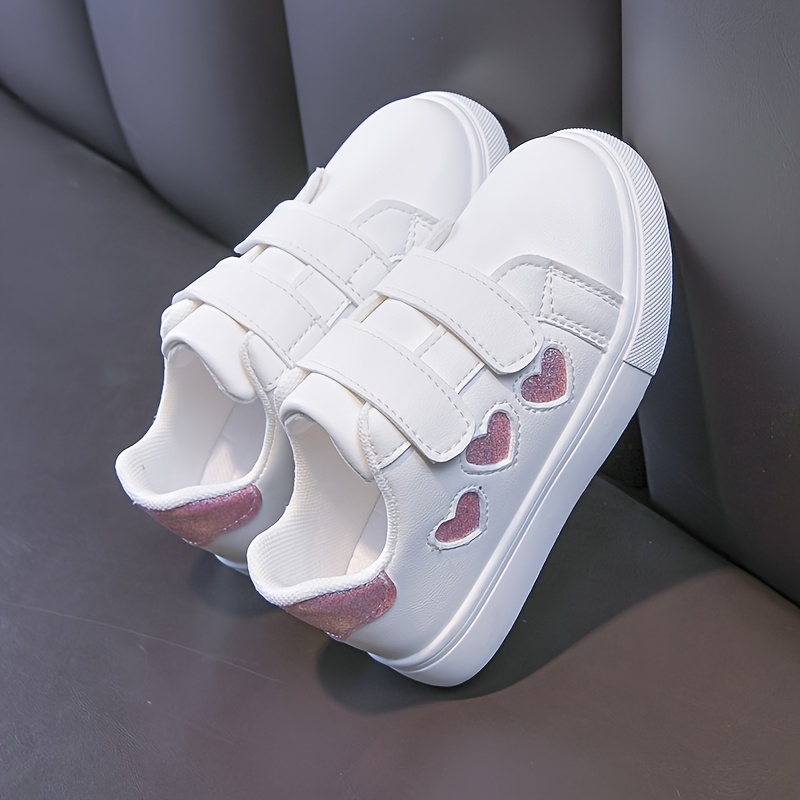 Free Shipping Kids Sneakers, Girls Shoes, White Sneakers, Board Shoes Children Fashion Walking Shoes Size 22-30