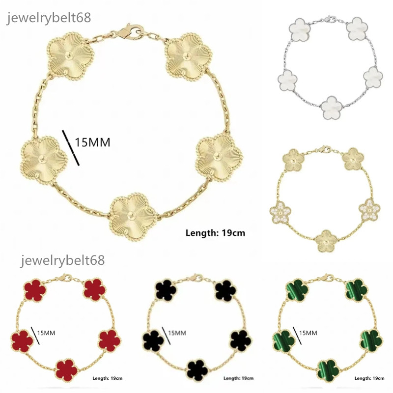 designer bracelet high-quality designer clover bracelet charm bracelet fashion onyx shell ladies vandesigner brand bracelet bracelets jewelry