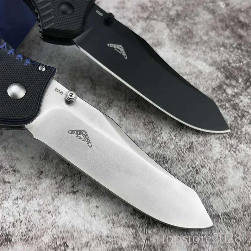 High Quality Outdoors 810 Osborne Contego Plain Edge Folding pocket knife Knife CNC D2 Steel Blade G10 Handle Tactical Hunting Camping Pocket KNIVES B