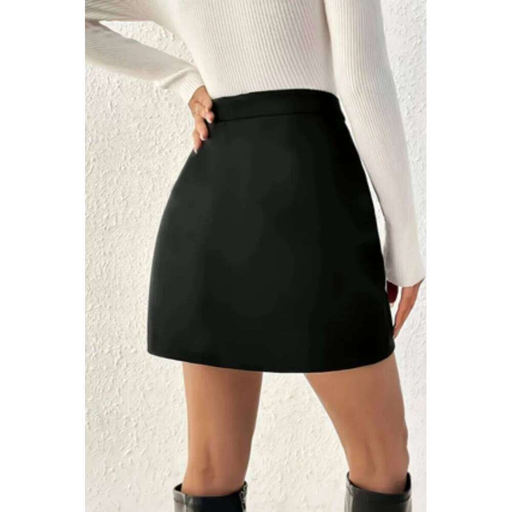 Ladies' fashion trend slit breasted short skirt XJ260309