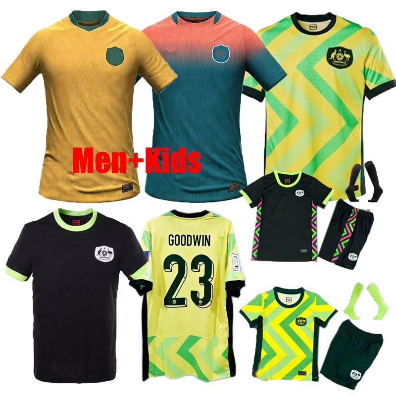 26 27 National Australia Soccer Jersey DUKE SOUTTAR Cooney Cross Micah Carpenter Raso Hunt Wheeler 2026Word Cup football shirt man kids kit Gorry Vine Fowler KERR