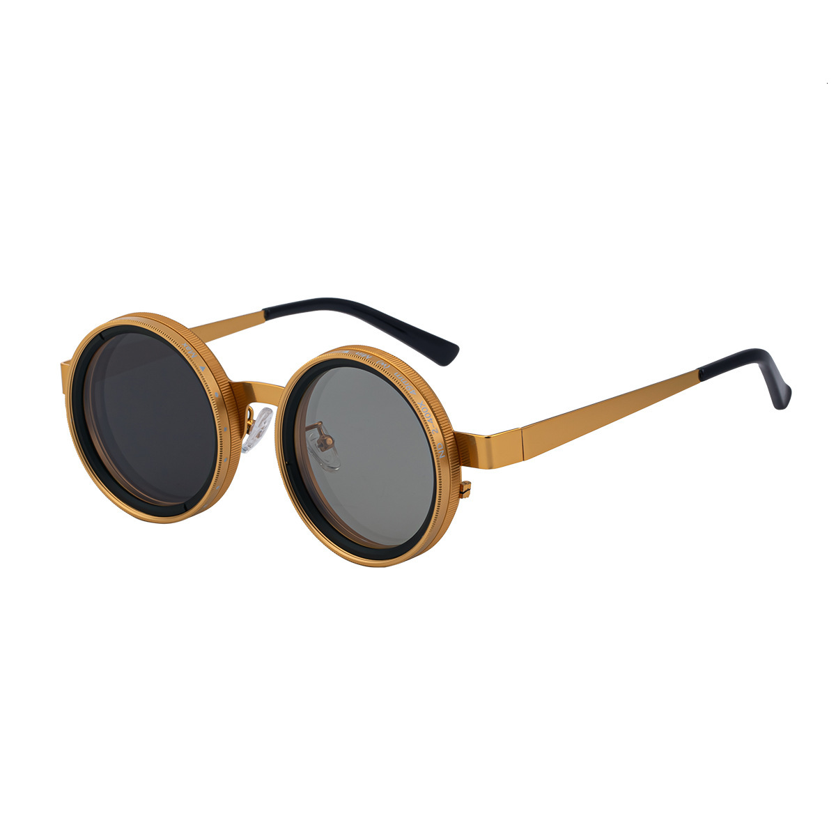 Vintage Designer Sunglasses For Men Women Round Frame Classic Retro UV Protection Polarized Sun Glasses Fashion Shades For Streetwear