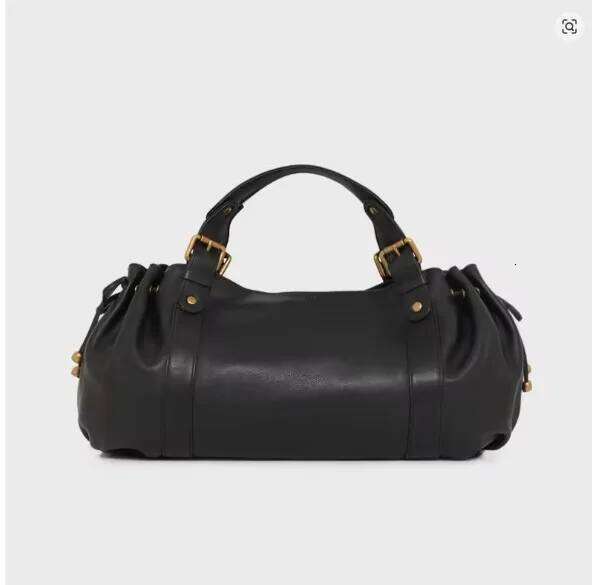 Design Large Capacity Textured Soft Crinkled Leather Tote Bag for Women Vintage Commuter Shoulder Purse H260309