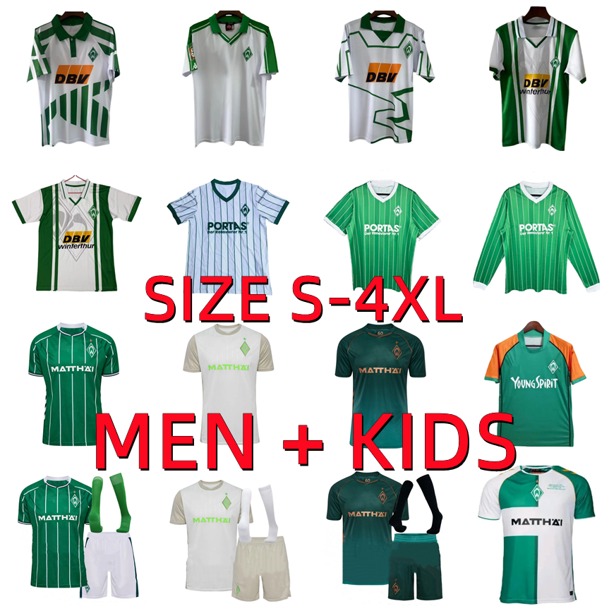 25 26 Werder Bremen soccer jerseys 2025 2026 DUCKSCH GRULL NJINMAH KOWNACKI TOPP SCHMID STAGE LYNEN BITTENCOURT WEISER FOOTBALL SHIRTS Men kids retro 94 96 97 01 03 04
