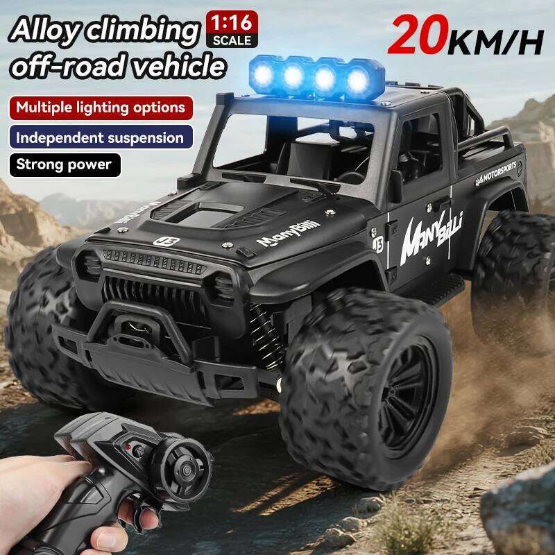 1:16 scale alloy off-road remote control four-wheel drive, high-speed climbing vehicle, independent shock absorber C260306