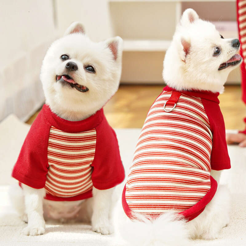 Famous brand Four legged striped dog clothes new pet apparel for cats and dogs French Bulldog Teddy cross border Bichon Frise pupakaIK