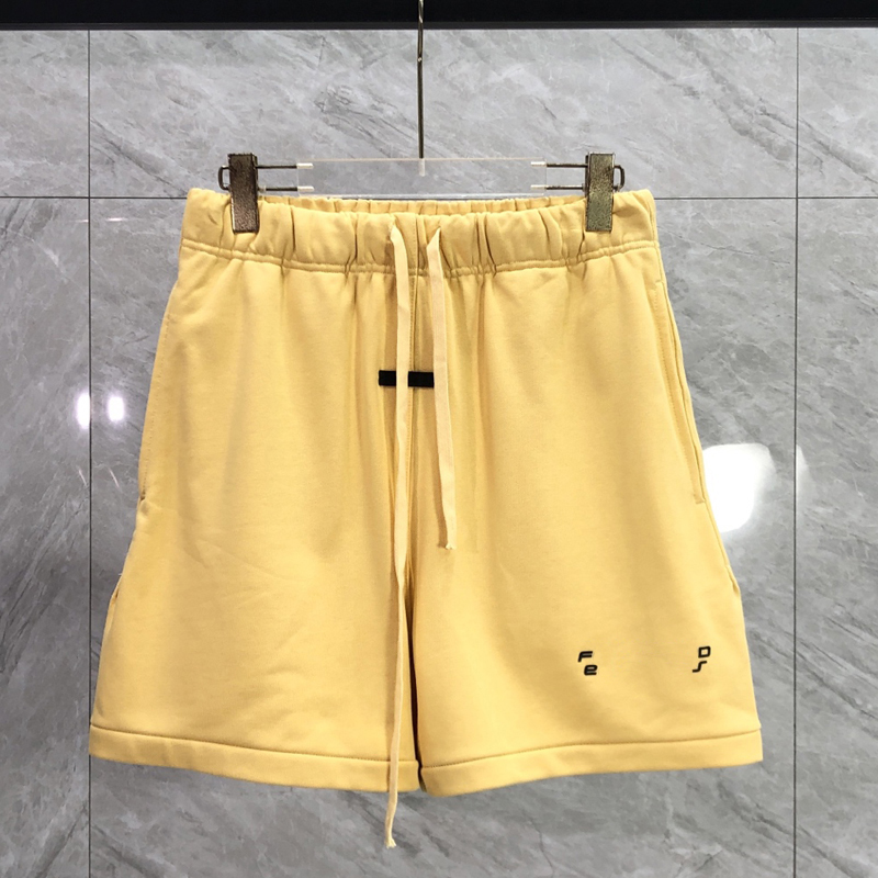 Fashion Summer USA Silicon Letters Cotton Terry Shorts Women Men Streetwear Middle Pants Joggers 26ss 0309