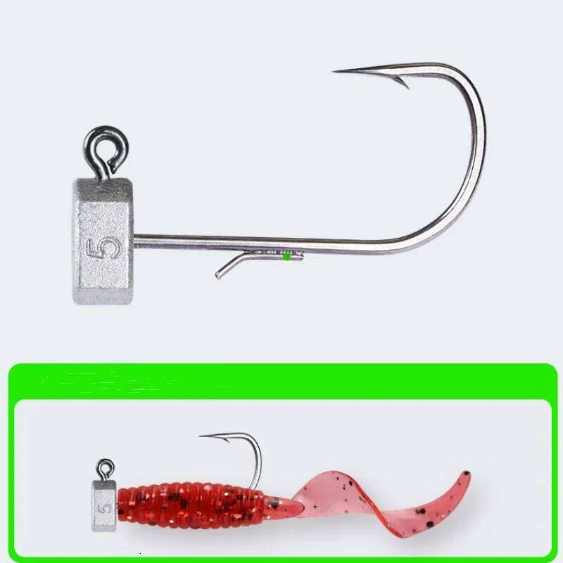Fishing NED Jig Hook Tumbler Roly-poly Stand Head Mousing Hooks Float Shrimp Soft Bait Fishhook Long Cast Bass Lot 10 Piece S260305