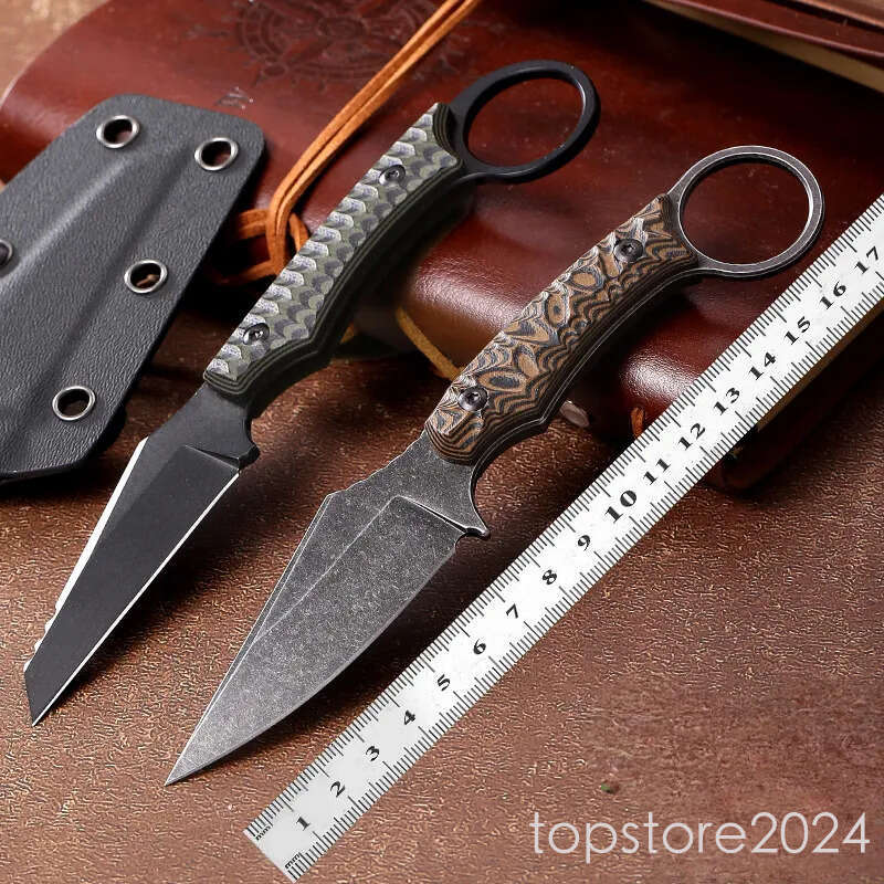 Trskt Kydex pocket knife Tactical With G10 Handle Cool EDC Tool For Camping Hunting Survival Necker Knife Unpacking Engraving Dropship