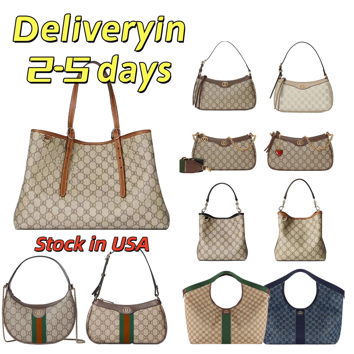 10A Ophidia bag Luxury bag Dionysus Designer bag Tote Bag Canvas Emblem red green New Moon Bag Cherry pendant handbag Large capacity tote bag bags for women luxury