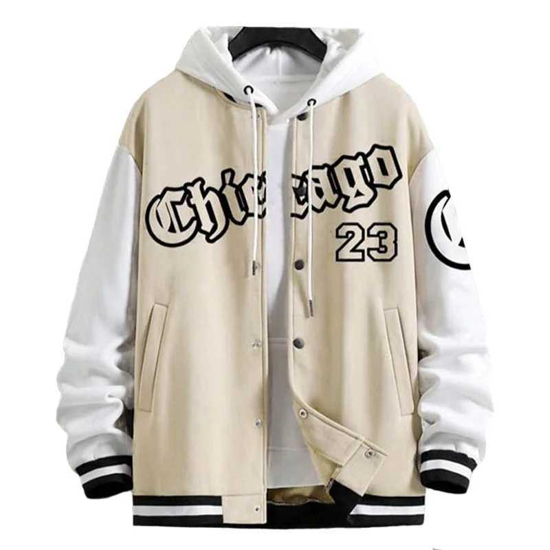 Mens Autumn Jacket Coat Letter Printed Wear Men Baseball Jacket Spring Casual Long SLeeve O-neck Jackets Mens Coats S-XXL M260309