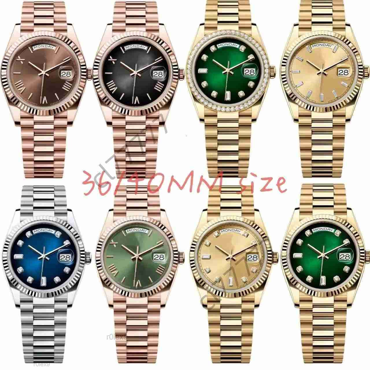 Designer Mens Watches Man Watch Day date Automatic Wristwatch 41mm 2813 Auto Movement Sapphire Glass Stainless Steel Presidential Strap Orologio Di Luss40