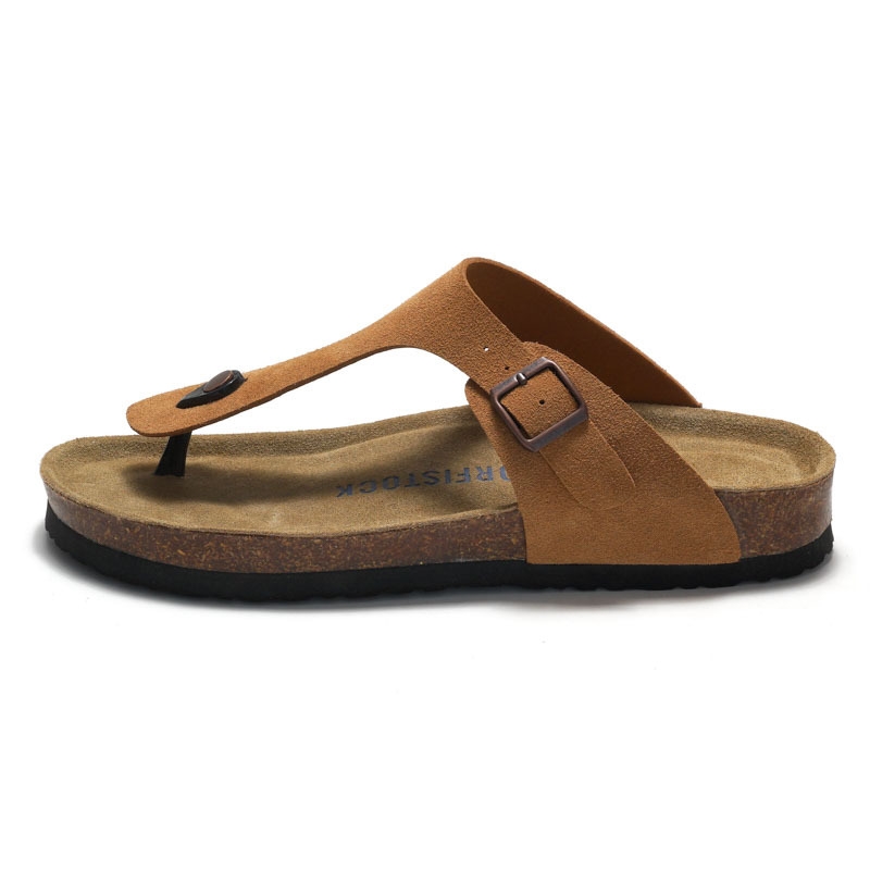 ORFISOCK 2026 Hot Summer Classic Casual Designer Flat Slippers Leather High Quality Breathable Outdoor Beach Shoes Sandals for Men and Women