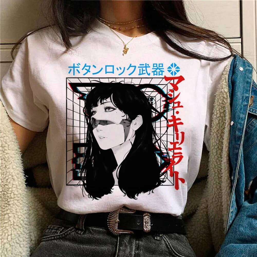 Techno Tee women designer t shirt female manga clothes XJ260306