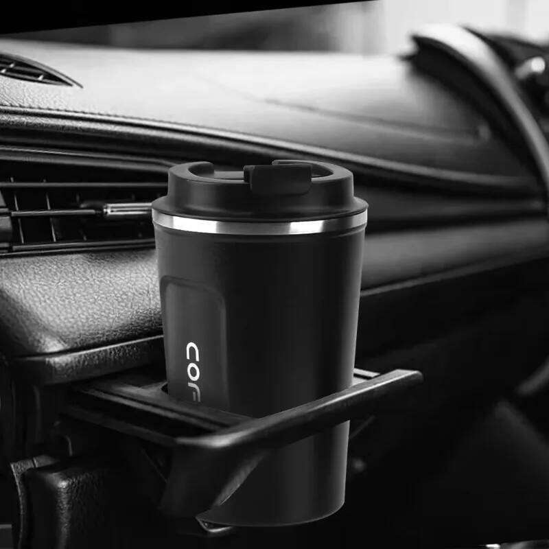 Insulated Coffee Cup Car Stainless Steel Travel Mug Leak Proof Lid Portable Vacuum Keeps Drink Hot Cold for Hours Commuting 26W0309
