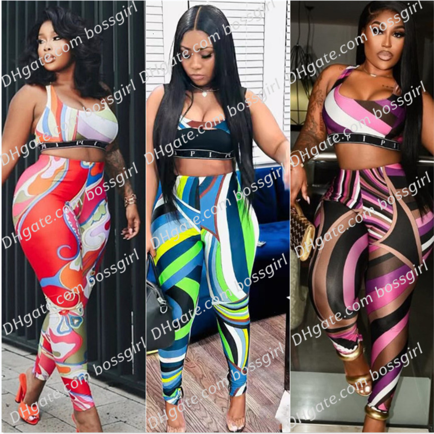 Womens Tracksuits Two Pieces Set Designer 2026 New Fashion Round Neck Short Sleeve Top High Elastic Quick Dry Yoga Fabric Long Pants Set 13 Colors