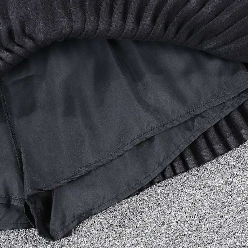 Winter New Woolen Pleated Women's High Waist Anti-light Spice Girl Y2k Mini Skirt XJ260309