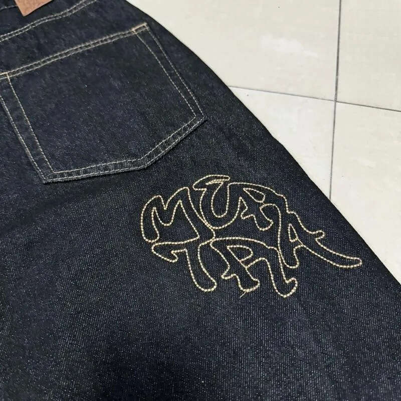 Jeans Mertra Classic Embroidered Logo Patchwork Fashion Trousers Men Women Casual Denim Pants Men's Clothing Free Shipping