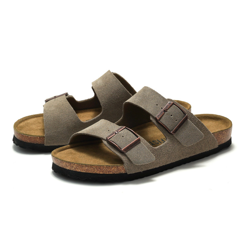ORFISOCK 2026 Summer Classic Designer Slippers Leather High Quality Comfortable Outdoor Beach Sandals for Men and Women