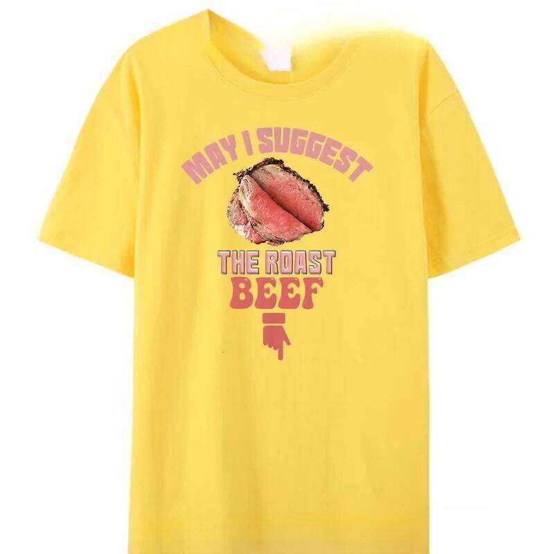 May I Suggest The Roast Beef Funny Embarrassing Inappropriate Men's T-Shirts Tee Graphic Tops XJ260306