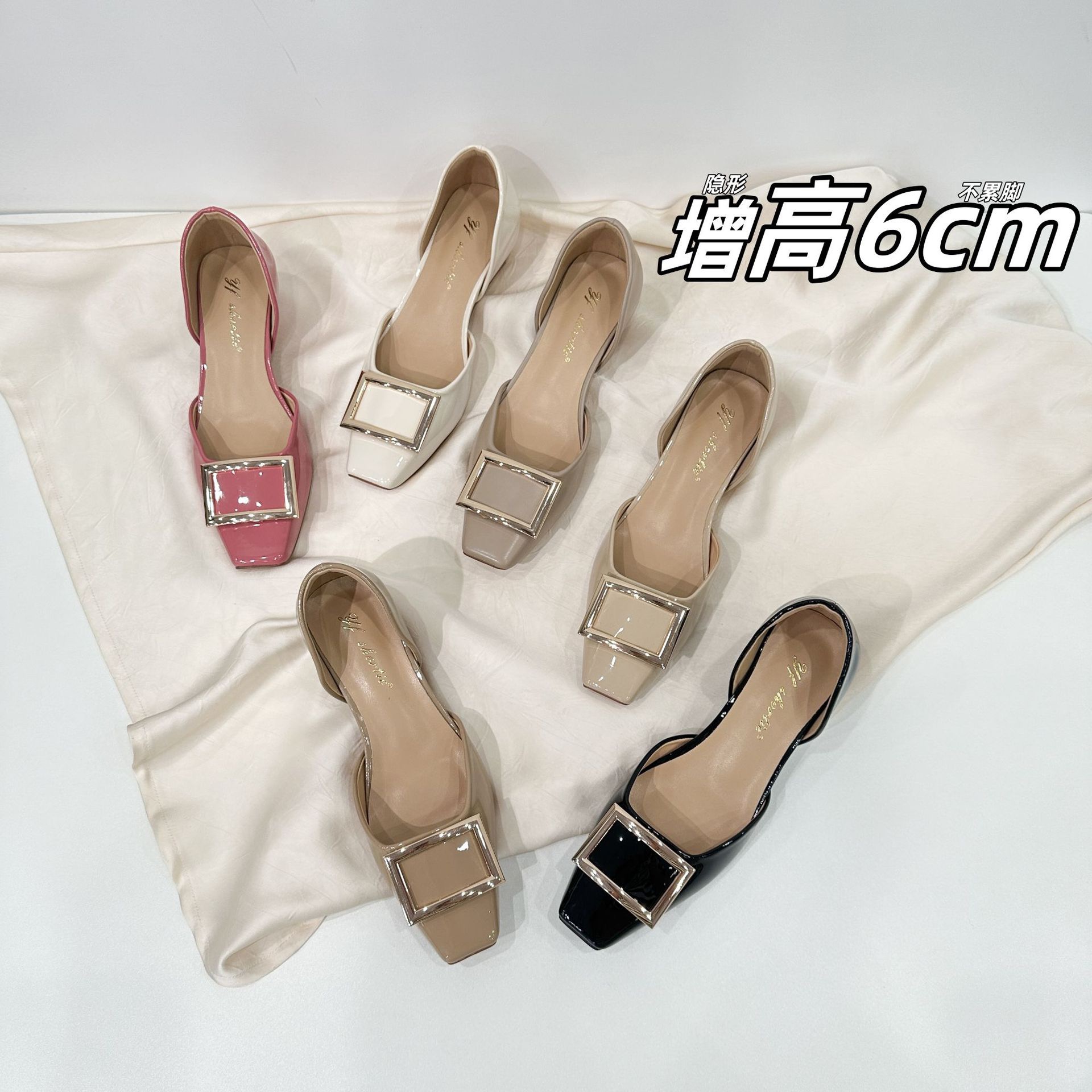 Free shipping High-end Custom Versatile Sweet Round Toe Velcro Ballet for Women 2026 New Niche Sports Mary Jane Shoes