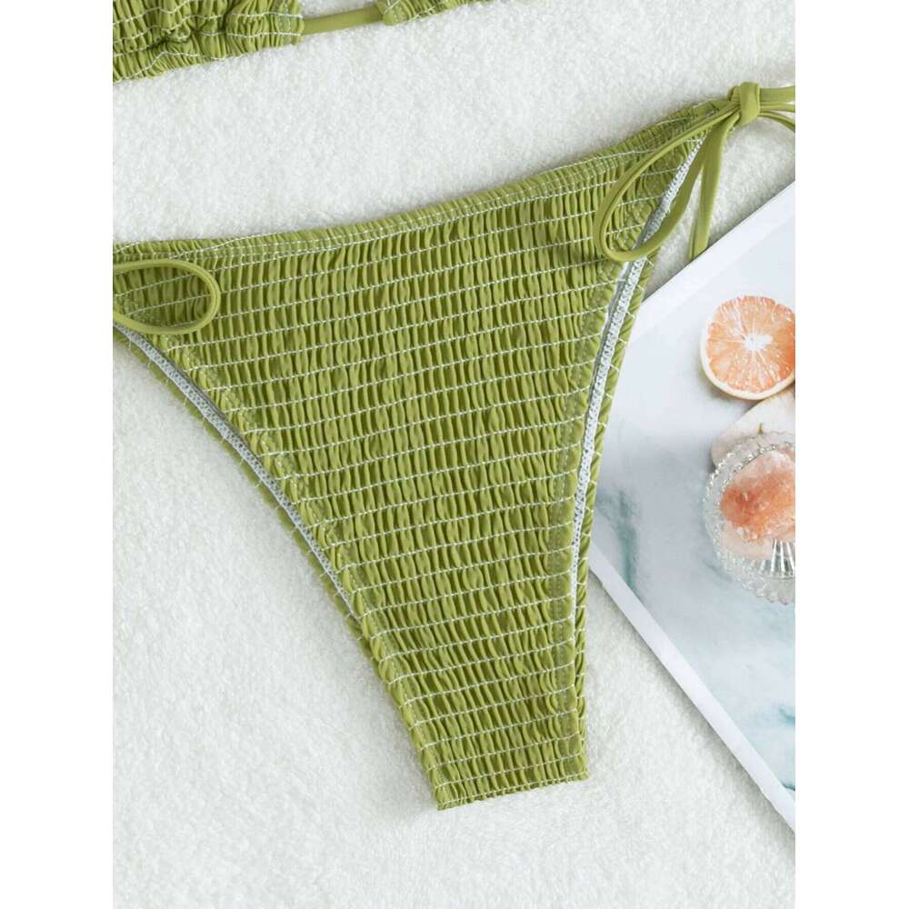 Hanging neck sexy bikini swimsuit XJ260206