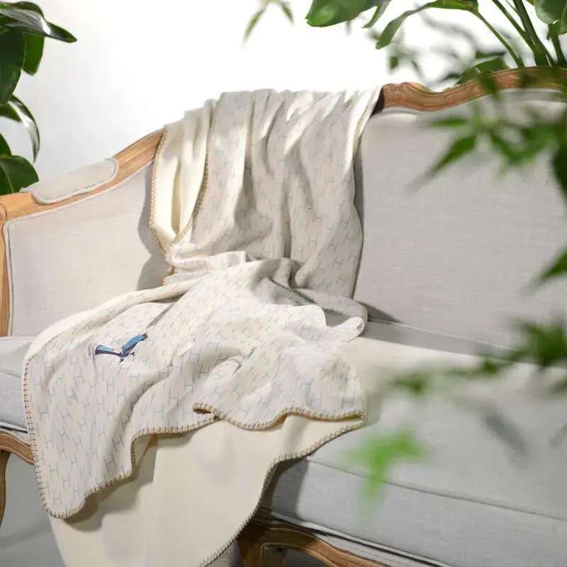 Cashmere Sofa Blanket Cotton Throw Thin Shawl Summer Air Conditioning Baby Airplane Travel Blanket - view 8