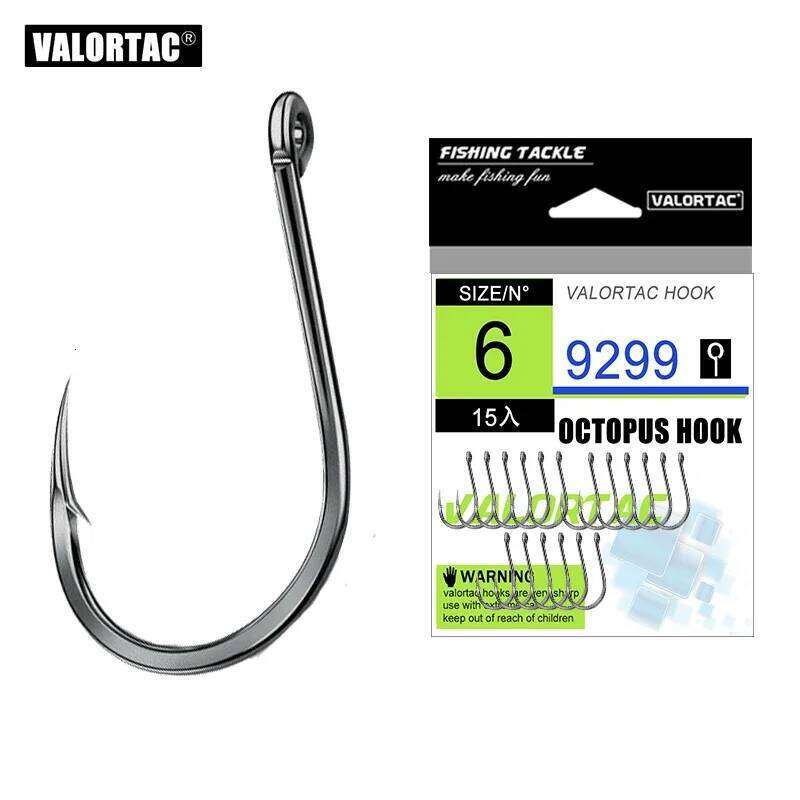 Octopus Fishing Hooks High Carbon Chmical Sharpen Barbed Circle Hook Tackle Set 5C Point Hardness Fishhooks bottom fishing hook S260305