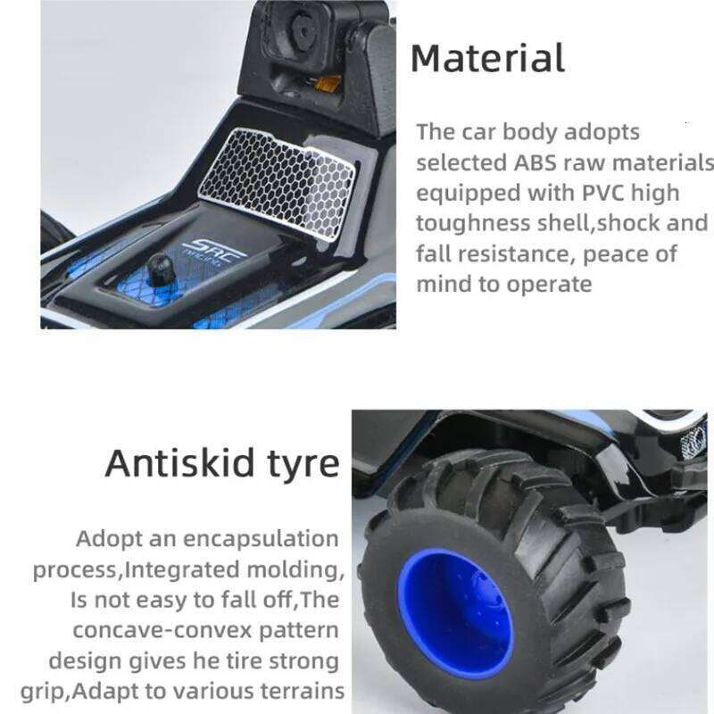 wifI FPV Mini Portable High Speed Off-Road RC 1:32 Strong Shock Absorber Video Camera Dual LED Light Remote Control Car Toy C260306