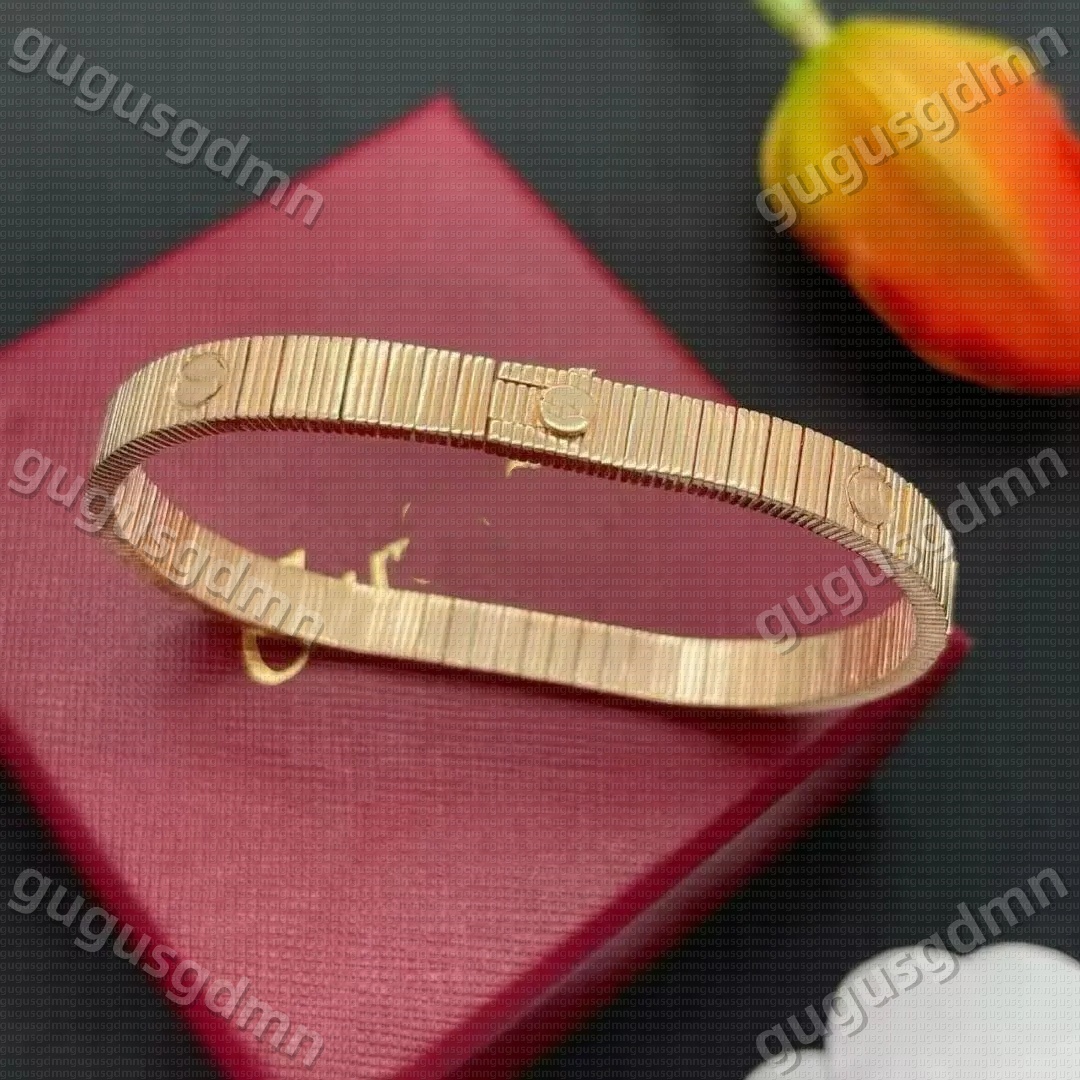 Designer Wrist luxury Bangle New Arrival Luxury Wrists Flexible Band Bangle Love Have No Limits Screw Love Stripes Bracelet for Women Men Jewelry Gifts with box