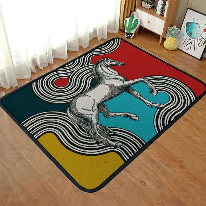 Jungle Horse Sofa Carpet Equator Doormat Living Room Bedroom Bedside Rug Floor Entrance Door Mat
