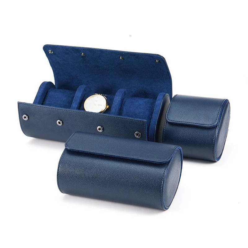 Embers Leather Watch Roll 1 2 3 slots Genuine Watch Storage Box Travel Bag Watch Case Gift Box 260306