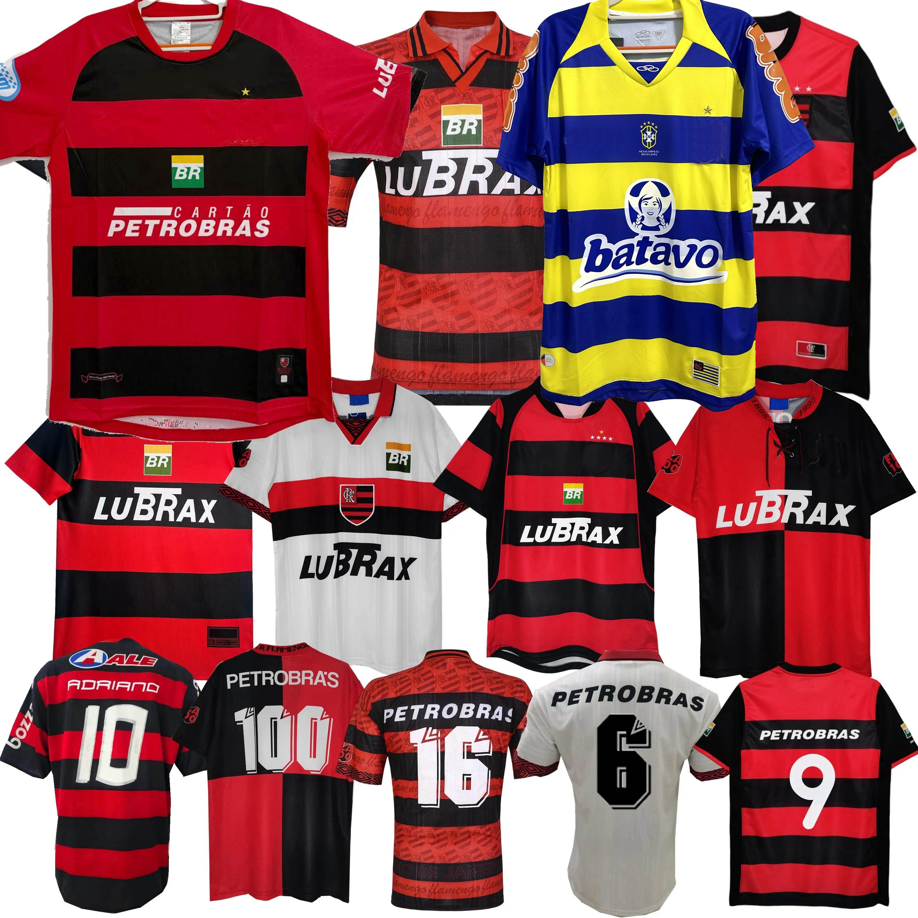 1986 87 1992 94 95 96 97 98 99 2000 01 03 04 06 07 08 09 2010 19 20 21 Retro Flamengo soccer jerseys GILBERTO SAVIO ROMARIO EMERSON ADRIANO SAVIO RONALDINHO football shirt