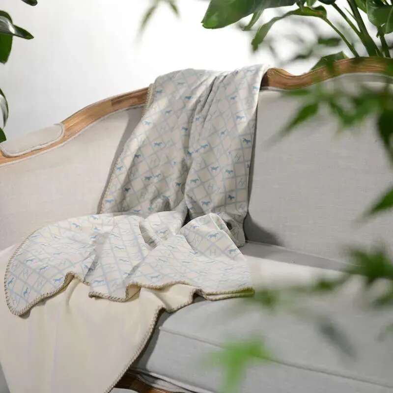Cashmere Sofa Blanket Cotton Throw Thin Shawl Summer Air Conditioning Baby Airplane Travel Blanket - view 9