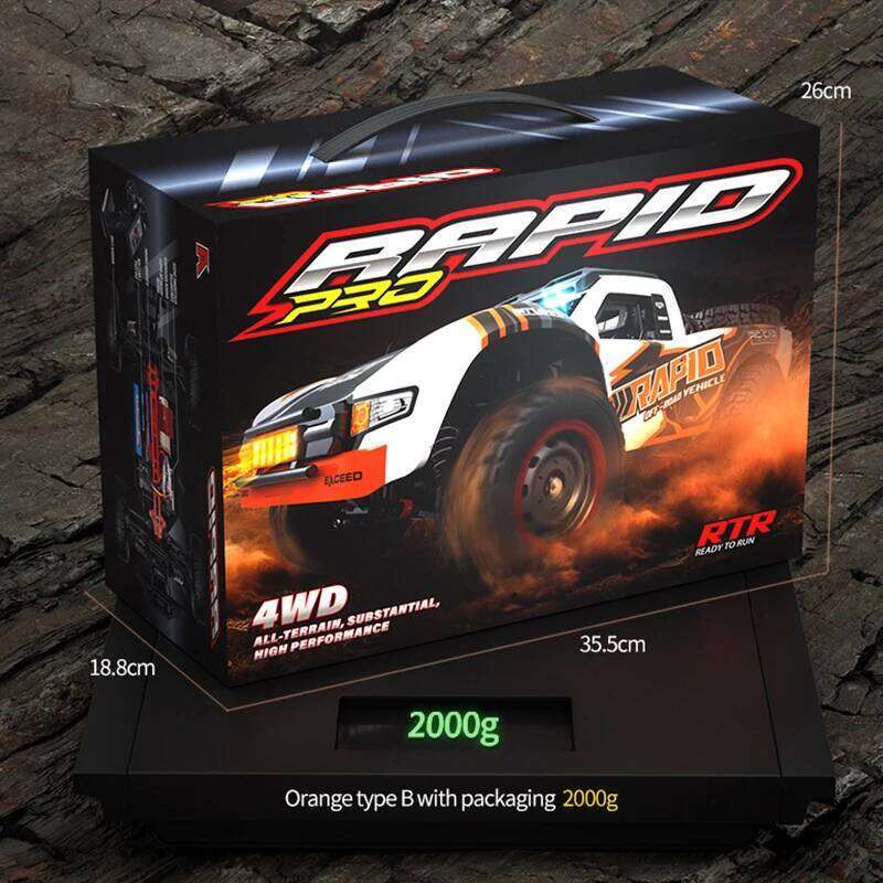 JJRC 1:14 Scale 4x4 RC Off-Road Monster Truck - Full Proportional Throttle/Steering & Metal Chassis W/ 3-Mode LED Lights C260306