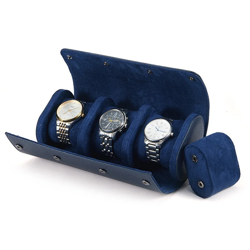 Embers Leather Watch Roll 1 2 3 slots Genuine Watch Storage Box Travel Bag Watch Case Gift Box 260306