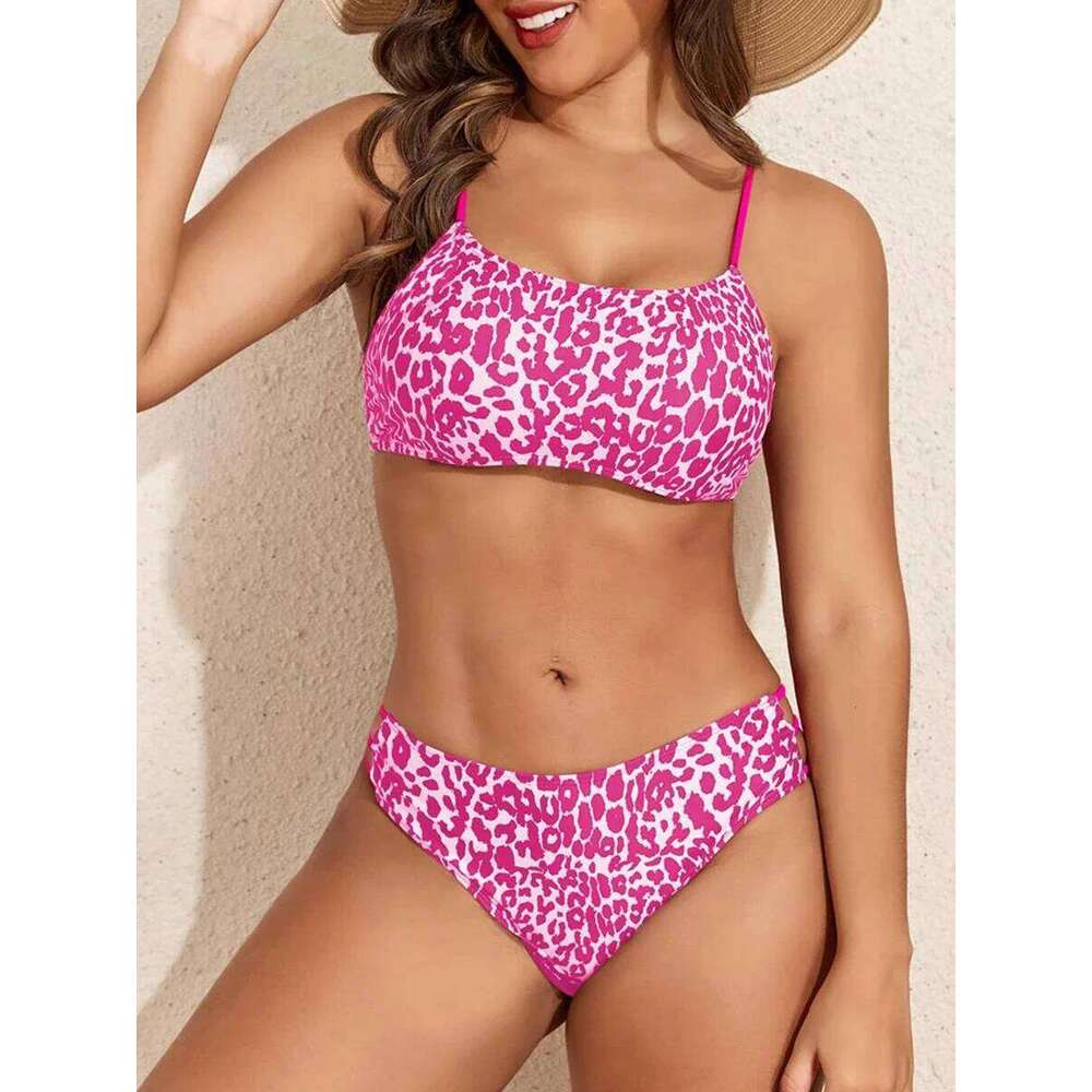Sexy Leopard Bikini 2025 Women String Swimwear Female Bandage Swimsuit Bathers Swimming Bathing Swim Suit Summer Beachwear XJ260206